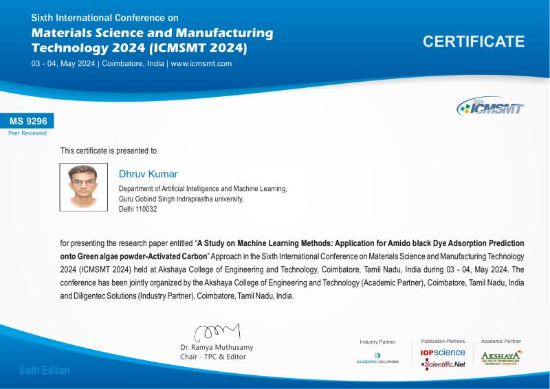 ICMSMT certificate